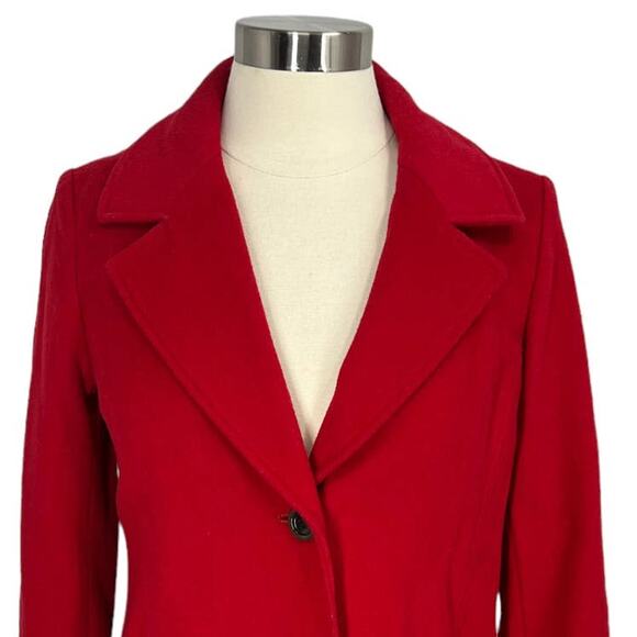 J.JILL Red Wool Blend Coat Size XS PETITE - Picture 5 of 11